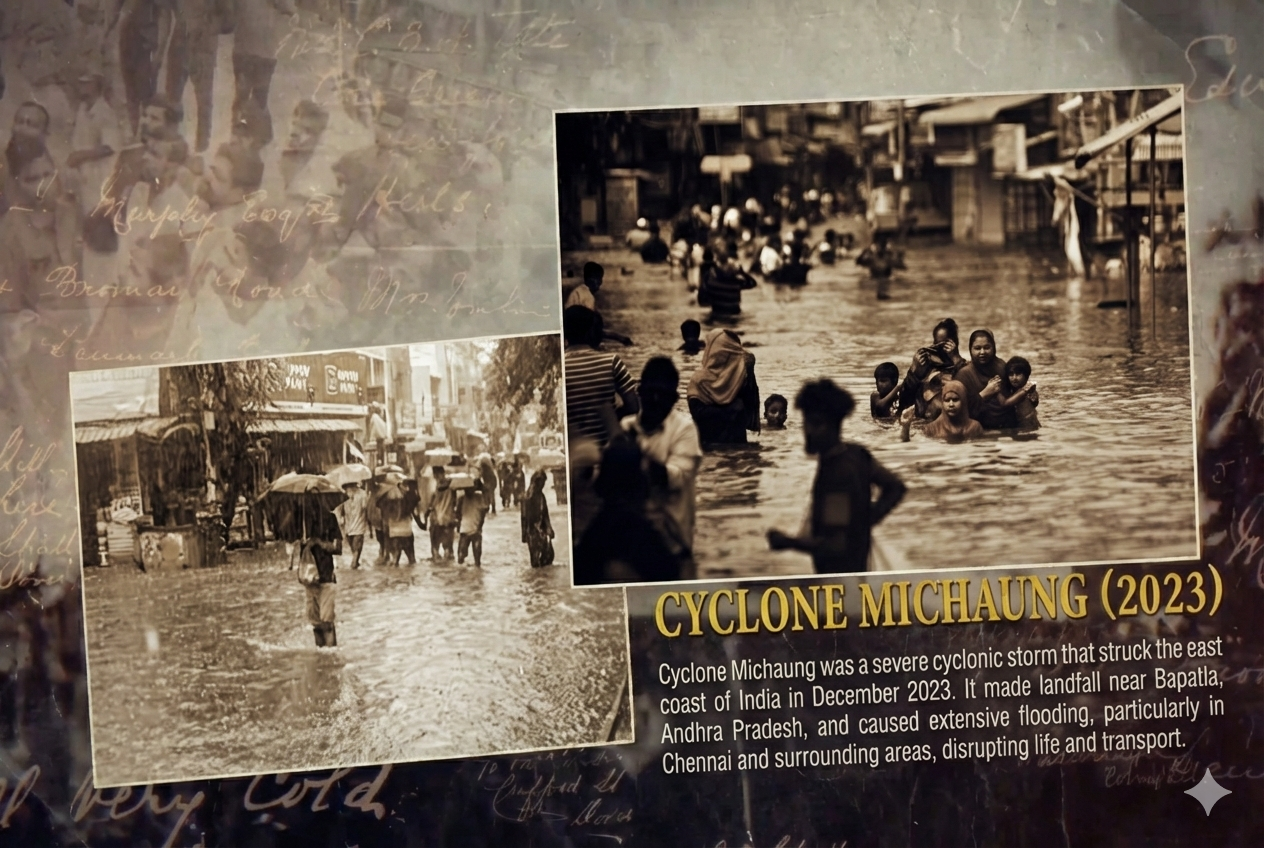 2023 Cyclone Michaung flooding in Bapatla Andhra Pradesh
