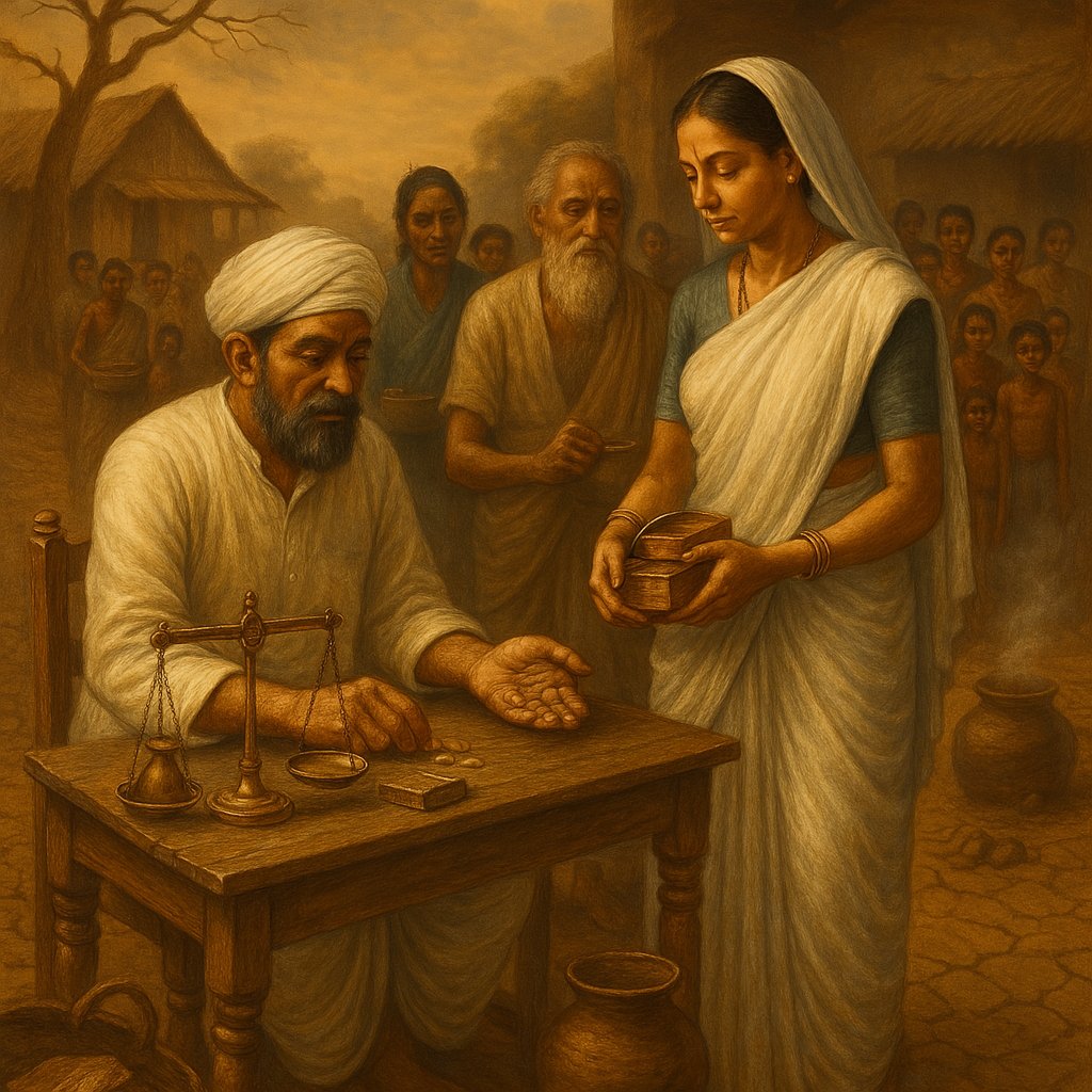 Giving her last jewel