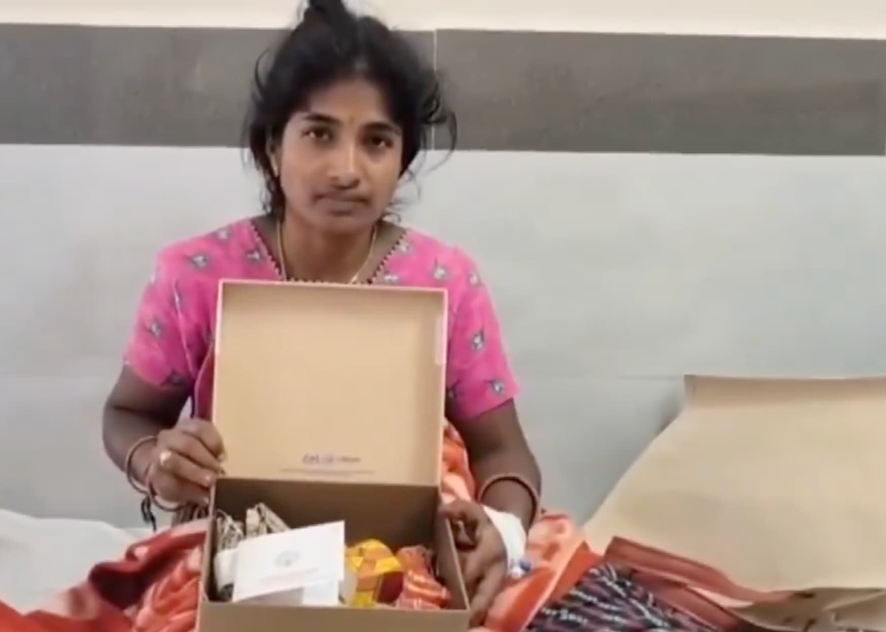 Handwritten letter and 2 lakh rupee cheque from Pawan Kalyan