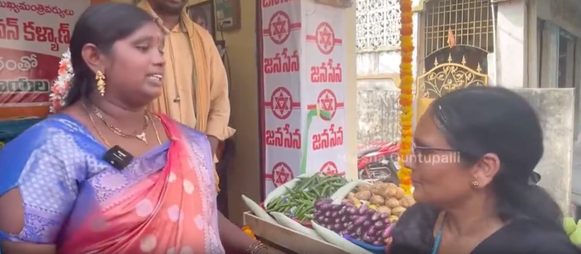 Crates of fresh mangoes loaded for delivery to Kuridi village