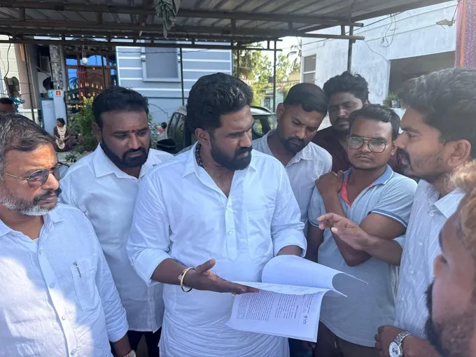 Review with Panchayat, Pollution Control Board, Irrigation and VMRDA officials at Talavalsa