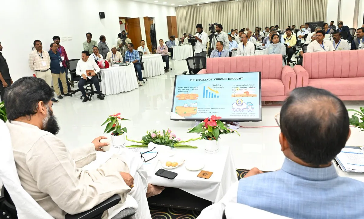Session in progress at the water sustainability workshop in Vijayawada