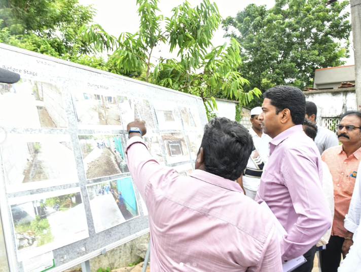 Phase 2 road layering and pavement construction process in Amaravati, Andhra Pradesh